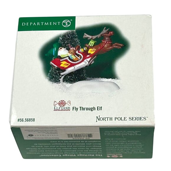 Department 56 - North Pole " Fly Through Elf" Accessory - Vintage - 2003 - Picture 5 of 7